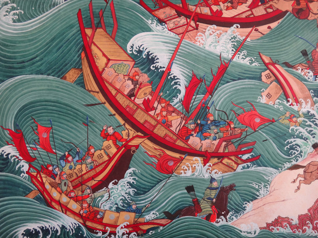 mongol ships destroyed by storms kamikaze divine wind